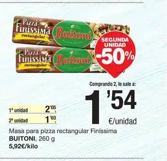 SPAR Fragadis Massa Para Pizza Rectangular Finíssima Buitoni 260 g oferta