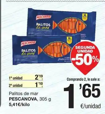 SPAR Fragadis Palitos De Mar Pescanova 305 g oferta