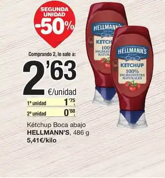 SPAR Fragadis Segunda Unidad -50% Kétchup Boca Abajo Hellmann's oferta