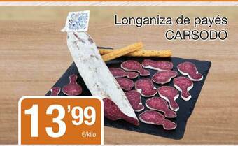 SPAR Fragadis Longaniza De Payés Carsodo oferta