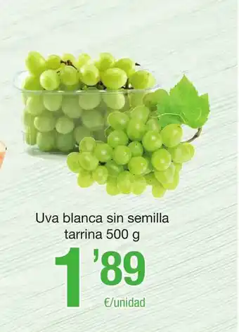 SPAR Fragadis Uva Blanca Sin Semilla Tarrina 500g oferta