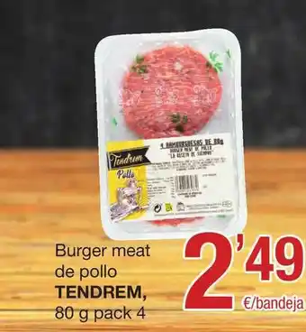 SPAR Fragadis Burger Meat De Pollo Tendrem oferta