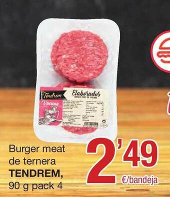 SPAR Fragadis Burger Meat De Ternera Tendrem oferta