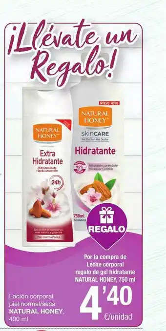 SPAR Fragadis Loción Corporal Piel Normal Seca Natural Honey oferta