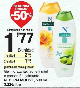 SPAR Fragadis Segunda Unidad -50% Gel Hidratante Leche Y Miel O Sensación Calmante N.b. Palmolive oferta