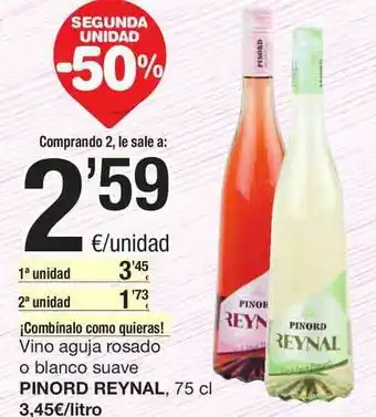 SPAR Fragadis Vino Aguna Rosado O Blanco Suave Pinord Reynal 75 cl oferta