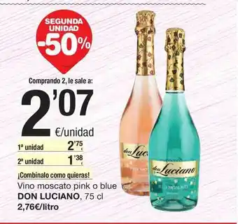 SPAR Fragadis Vino Moscato Pink O Blue Don Luciano 75 cl oferta
