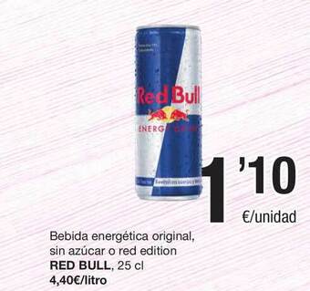 SPAR Fragadis Bebida Energética Original Sin Azúcar O Red Edition Red Bull oferta