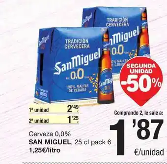 SPAR Fragadis Cerveza 0.0% San Miguel oferta