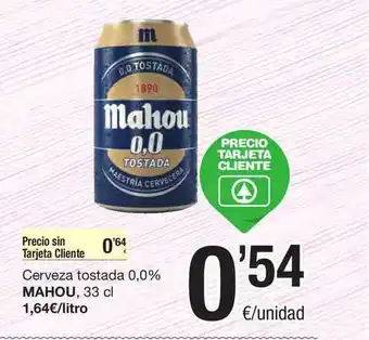 SPAR Fragadis Cerveza Tostada 0.0% Mahou oferta