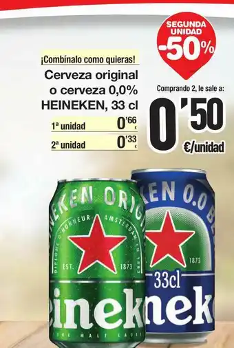 SPAR Fragadis Cerveza Original O Cerveza Heineken oferta