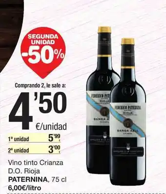 SPAR Fragadis Vino Tinto Crianza D.o. Rioja Paternina oferta
