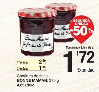 SPAR Fragadis Confitura De Fresa Bonne Maman oferta