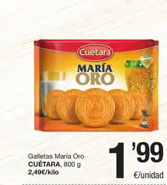 SPAR Fragadis Galletas María Oro Cuétara oferta
