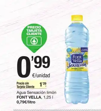SPAR Fragadis Agua Sensación Limón Font Vella oferta