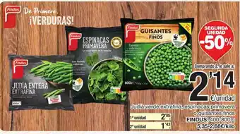 SPAR Fragadis Judía Verde Extrafina Espinacas Primavera O Guisantes Finos Findus oferta