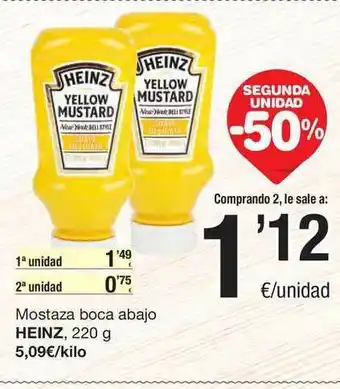 SPAR Fragadis Mostaza Boca Abajo Heinz oferta