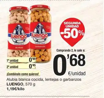 SPAR Fragadis Alubia Blanca Cocida Lentejas O Garbanzos Luengo oferta