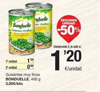 SPAR Fragadis Guisantes Muy Finos Bonduelle oferta