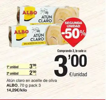 SPAR Fragadis Atún Claro En Aceite De Oliva Albo oferta