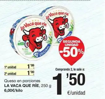SPAR Fragadis Queso En Porciones La Vaca Que Ríe oferta
