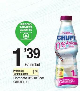 SPAR Fragadis Horchata 0% Azúcar Chufi oferta