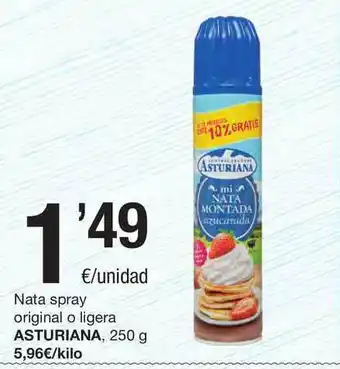 SPAR Fragadis Nata Spray Original O Ligera Asturiana oferta