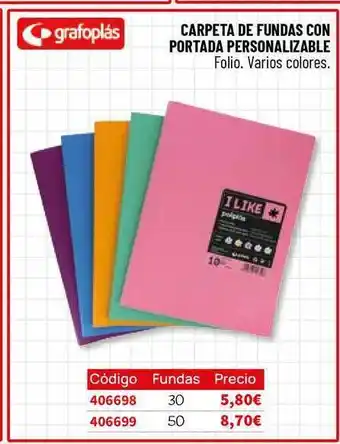 Carlin Carpeta De Fundas Con Portada Personalizable Grafoplás oferta
