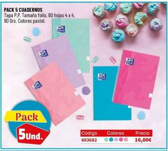Carlin Pack 5 Cuadernos oferta