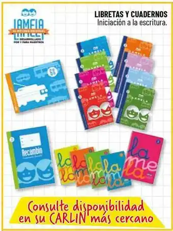 Carlin Libretas Y Cuadernos oferta