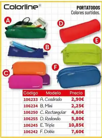 Carlin Portados Colores Surtidos Colorline oferta