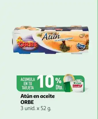 Alcampo Atún En Aceite Orbe 3 unid x 52 g oferta