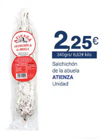 Supermercados Plaza Atienza Salchichón de la abuela Unidad oferta