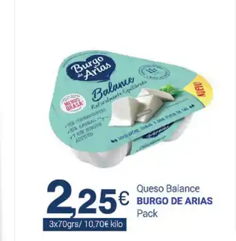 Supermercados Plaza Burgo De Arias Queso Balance pack oferta