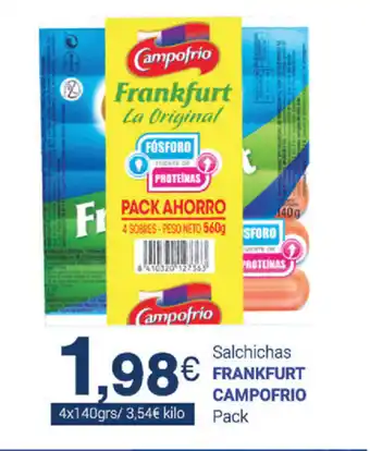 Supermercados Plaza Frankfurt Campofrio Salchichas Pack oferta