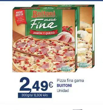 Supermercados Plaza Buitoni Pizza fina gama Unidad 300grs oferta