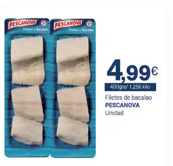 Supermercados Plaza Pescanova Filetes de bacalao Unidad 400grs oferta