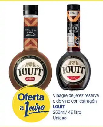 Supermercados Plaza Louit Vinagre de jerez reserva o de vino con estragón 250ml/ Unidad oferta