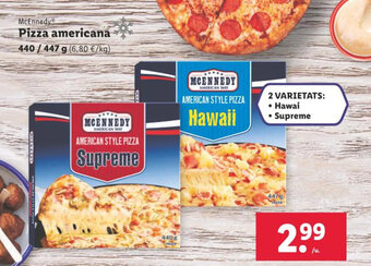 Lidl McEnnedy Pizza americana oferta
