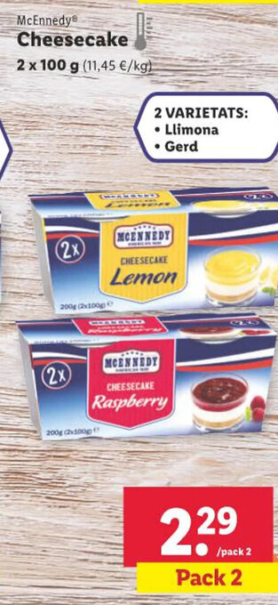 Lidl McEnnedy Cheesecake oferta