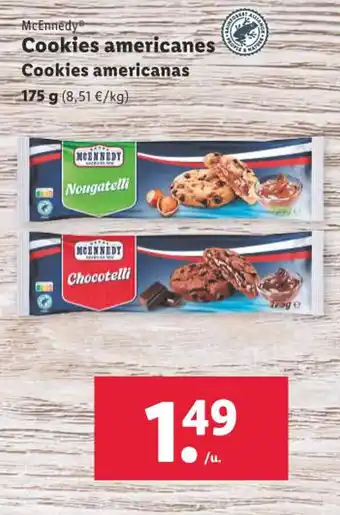 Lidl McEnnedy Cookies americanes oferta