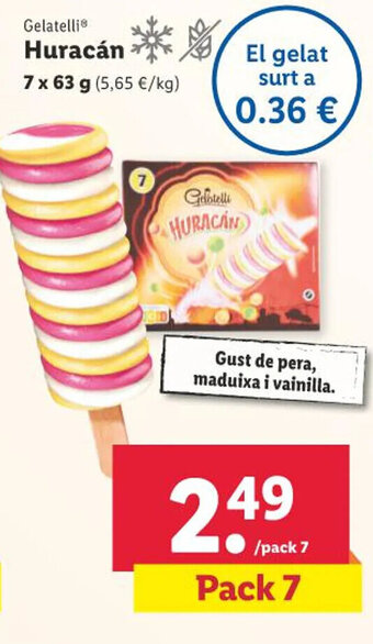 Lidl Gelatelli Huracán oferta