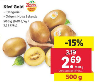 Lidl Kiwi Gold oferta
