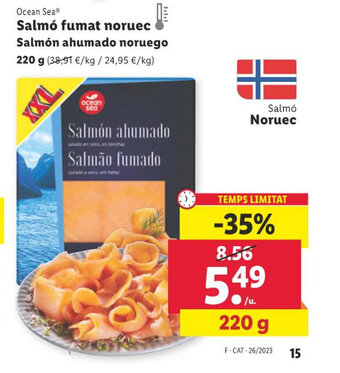 Lidl Ocean Sea Salmó fumat noruec oferta