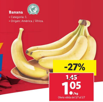 Lidl Banana oferta