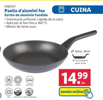 ERNESTO Paella d'alumini fos