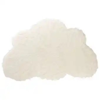 Alfombra infantil de pelo sintético con forma de nube 80x120