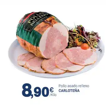 Supermercados Plaza Carloteña Pollo asado relleno oferta