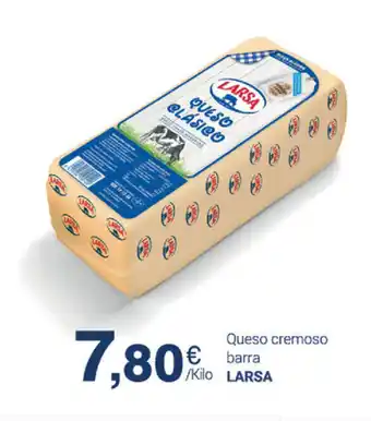 Supermercados Plaza Larsa Queso cremoso barra oferta