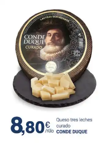 Supermercados Plaza Conde Duque Queso tres leches curado oferta